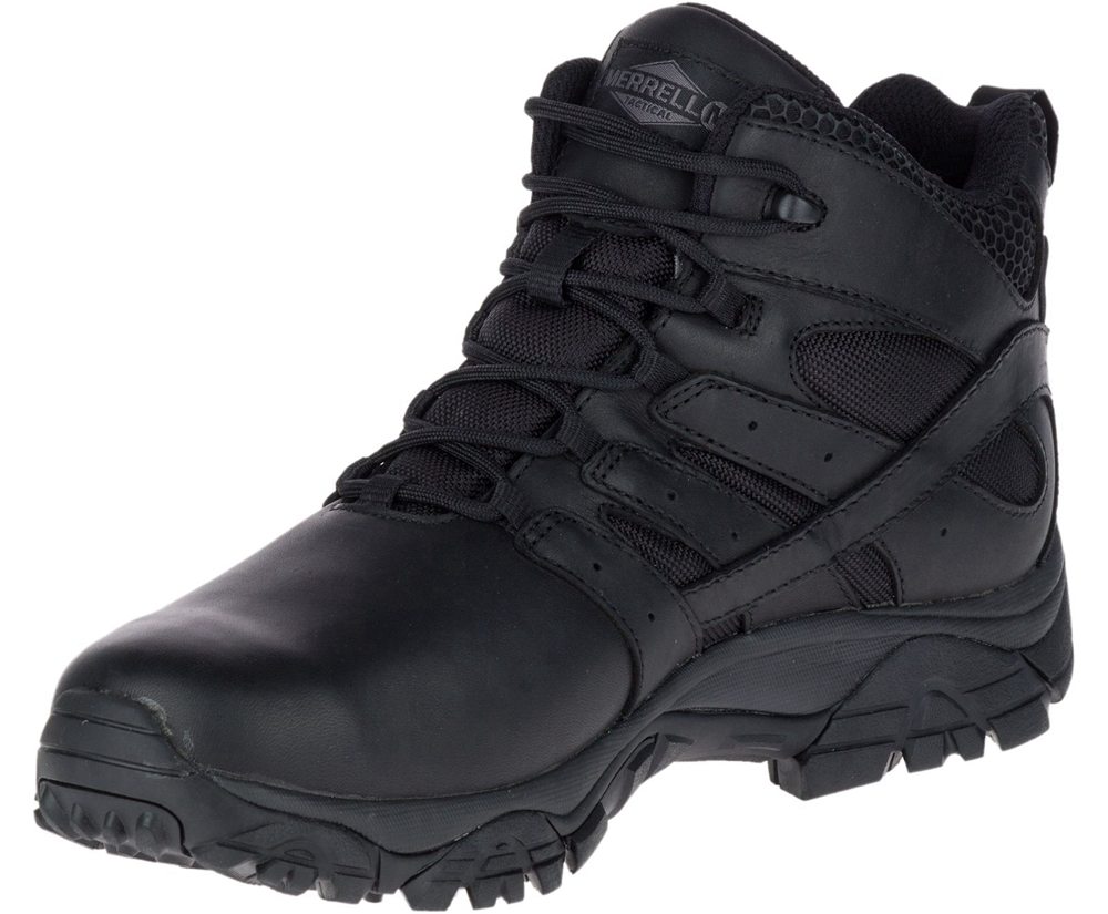 Kozaki Merrell Damskie Czarne - Moab 2 Mid Tactical Response Waterproof - 284501-AQK